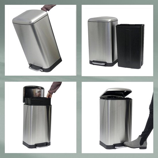 Davino 6-liter pedal trash can
