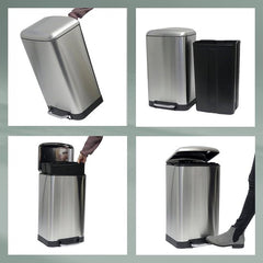 Davino 6-liter pedal trash can