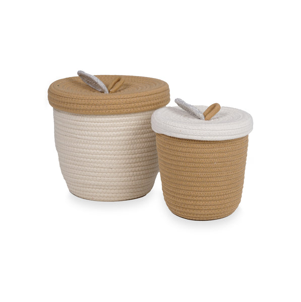 Kidsdepot Boyan mandjes - wit