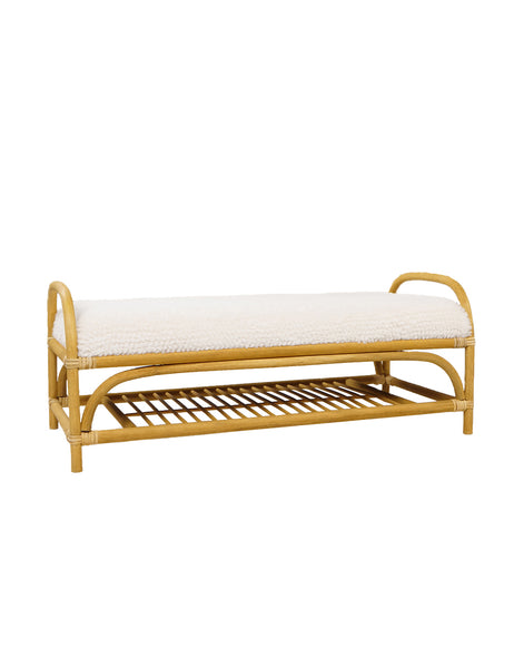 Kidsdepot bankje Banu naturel - wit