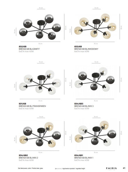 "BRENDI 6B BL TRANSPARENT" translates to "BRENDI 6B Blue Transparent"