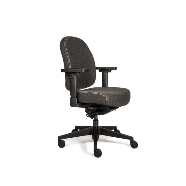 Sit And Move Therapod X Compact Dark Gray - Office Chair Wool Felt Fenice