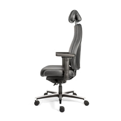 Sit And Move Therapod X Hoofdsteun - Bureaustoel Zwart Leder