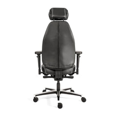 Sit And Move Therapod X Hoofdsteun - Bureaustoel Zwart Leder