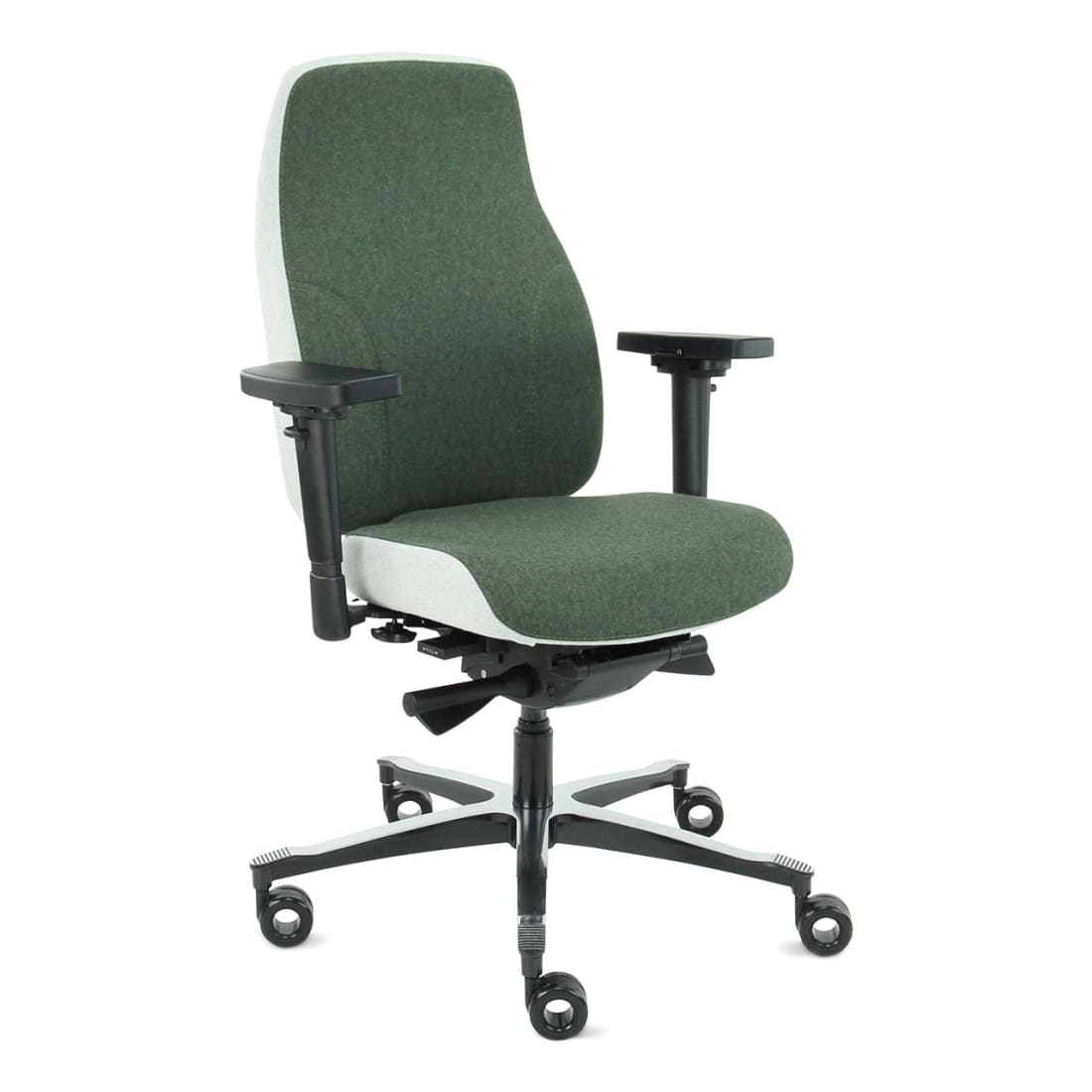 Sit And Move Therapod X2 Olive - Fauteuil de bureau Facet Laine Olive/Gris cendré