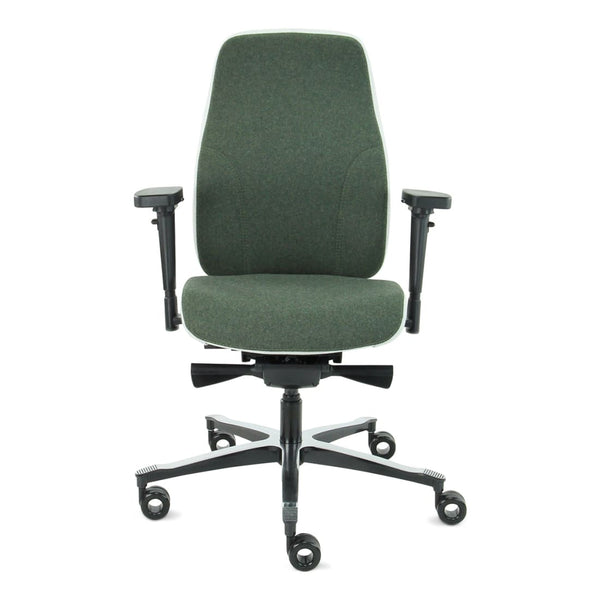 Sit And Move Therapod X2 Olive - Fauteuil de bureau Facet Laine Olive/Gris cendré