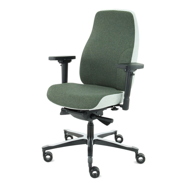 Sit And Move Therapod X2 Olive - Fauteuil de bureau Facet Laine Olive/Gris cendré
