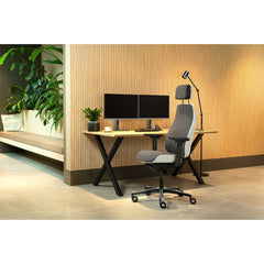 Headrest Grey - Office Chair Facet Wool Mid Grey/Ash Grey