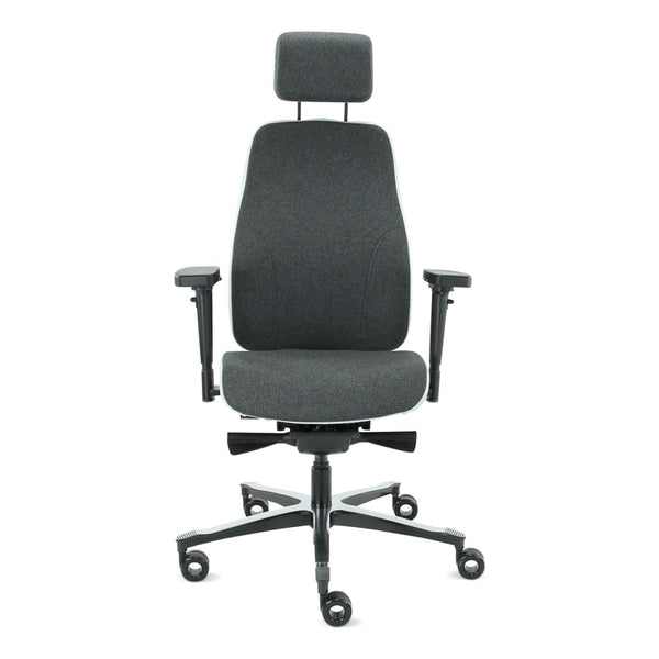 Headrest Grey - Office Chair Facet Wool Mid Grey/Ash Grey