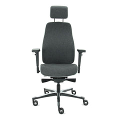 Headrest Grey - Office Chair Facet Wool Mid Grey/Ash Grey