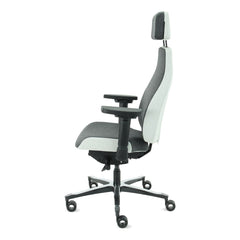Headrest Grey - Office Chair Facet Wool Mid Grey/Ash Grey