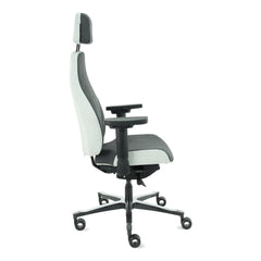 Headrest Grey - Office Chair Facet Wool Mid Grey/Ash Grey