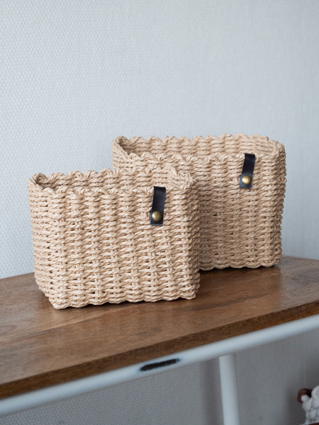 Nouk, lot de 2 paniers naturels