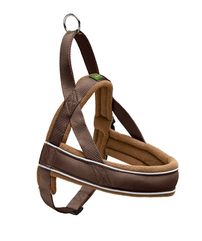 HUNTER NORWEGIAN RACING NYLON HARNESS BROWN/COGNAC SMALL 42-53 x 2 CM