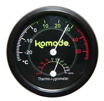 KOMODO analog thermometer/hygrometer 8 cm