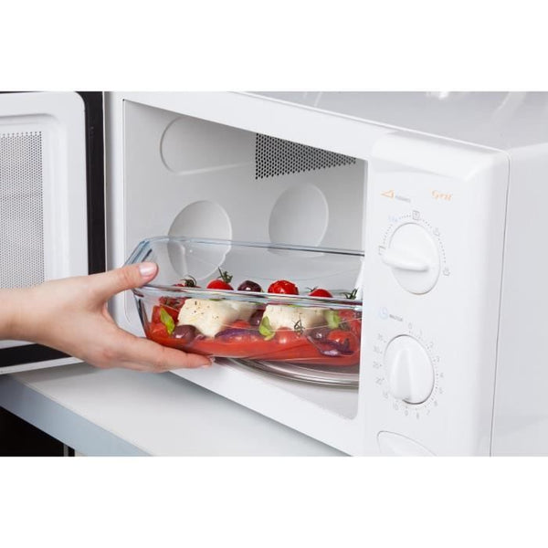 PYREX COOK & GO Rechthoekige bewaarschaal 3,3 L 30 x 23 cm + blauw deksel