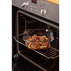 PYREX COOK & GO vierkante vershouddoos 0,8 L 16 cm + blauw deksel