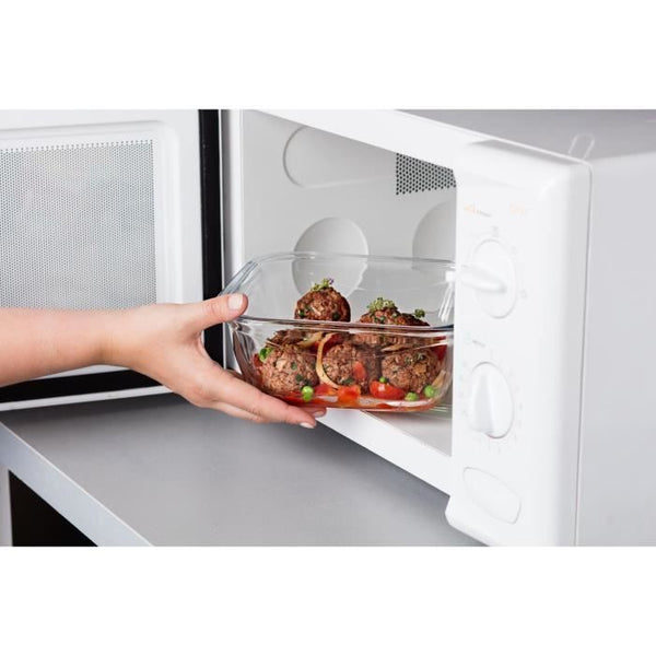 PYREX COOK & GO vierkante vershouddoos 0,8 L 16 cm + blauw deksel
