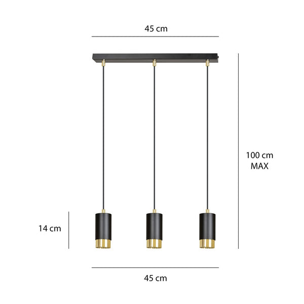 FUMIKO 3 BL/GOLD