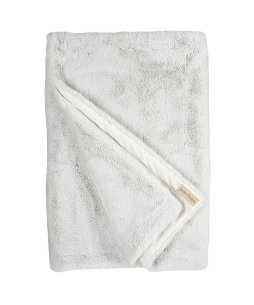 Faux Fur Plaid - Guanaco Dust