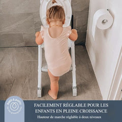 Toilet reducer - DREAMBABY - STEP-UP - Toilet training seat - 2-position adjustable - Aqua
