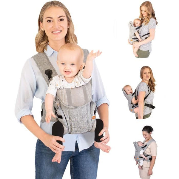 Dreambaby Adjustable 3-in-1 Oxford Baby Carrier for Newborns and Children up to 15 kg - Suitable for All Sizes