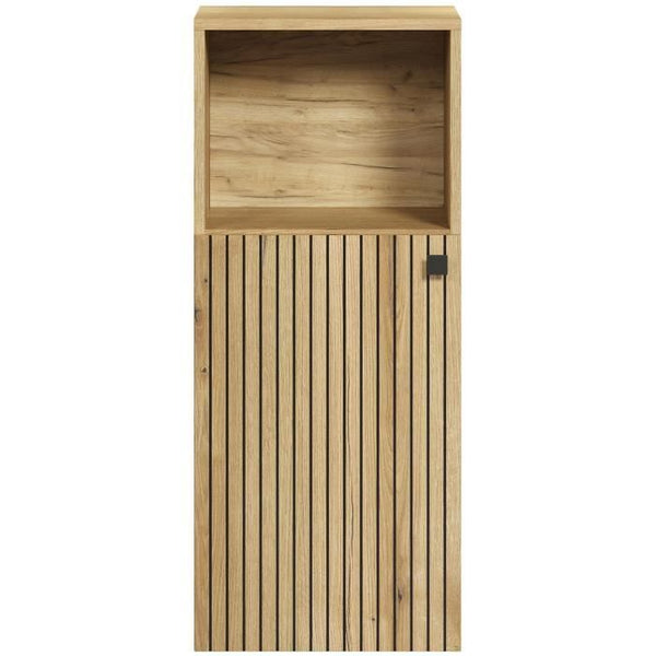 Bathroom storage unit - Oak decor - L40 x H95 x D31 cm - PURE BLISS
