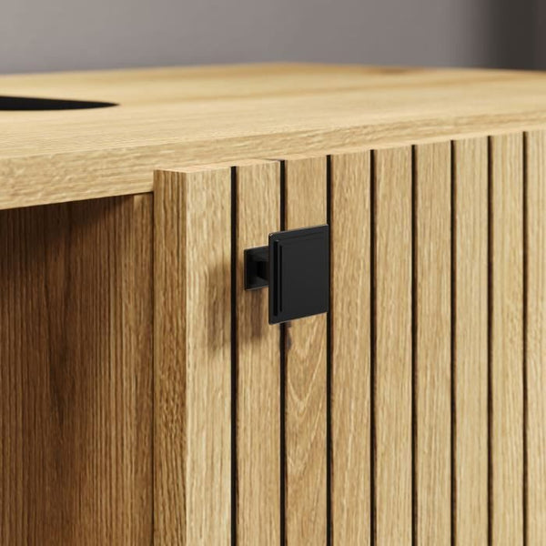 Bathroom storage unit - Oak decor - L40 x H95 x D31 cm - PURE BLISS