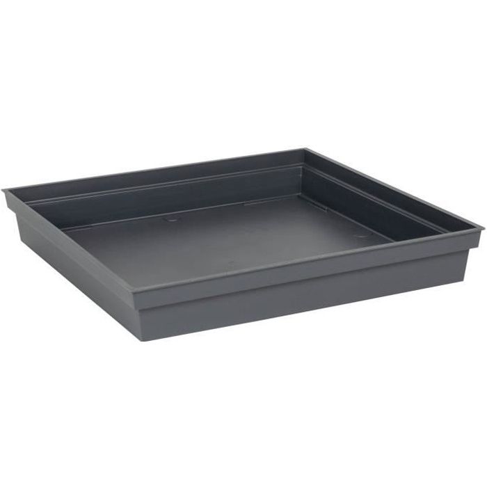 EDA Toscane square dish - 40 cm - Anthracite gray