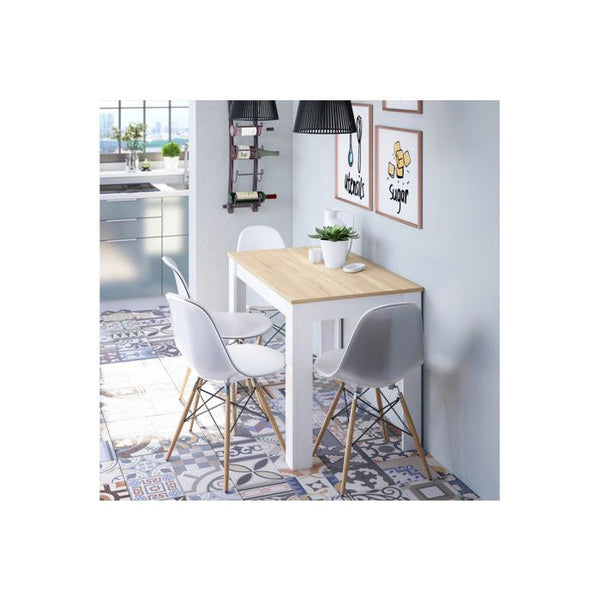LILIAN dining table L109 x W67cm - White / Wood