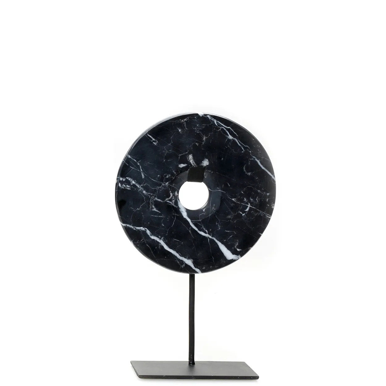 Le Disque de Marbre sur Pied - Noir - M