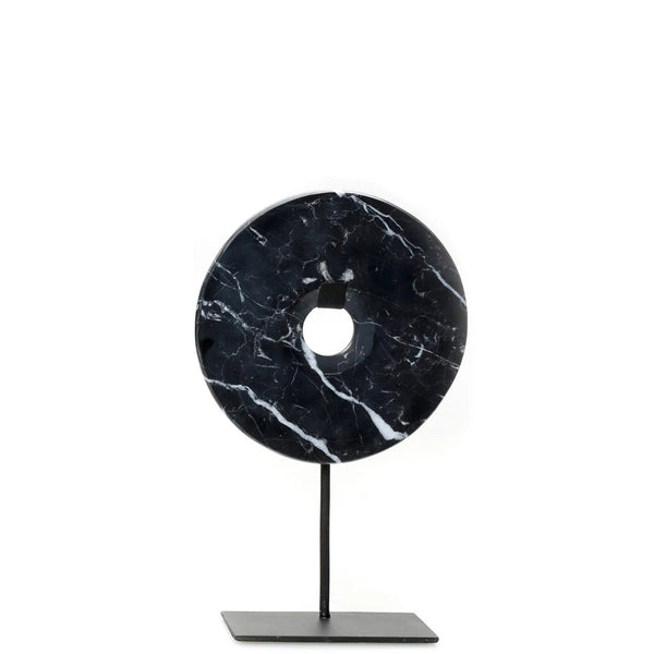 Le Disque de Marbre sur Pied - Noir - M