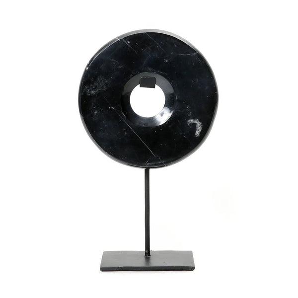 Le Disque de Marbre sur Pied - Noir - M