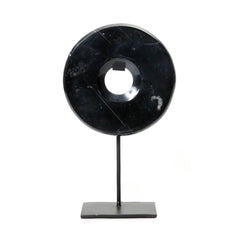 Le Disque de Marbre sur Pied - Noir - M