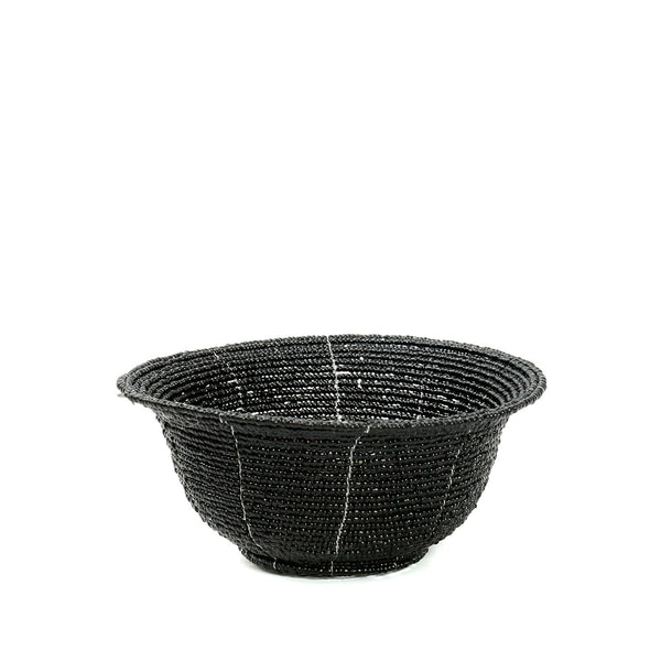 De Beaded Bowl Laag - Zwart - S