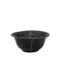 De Beaded Bowl Laag - Zwart - S