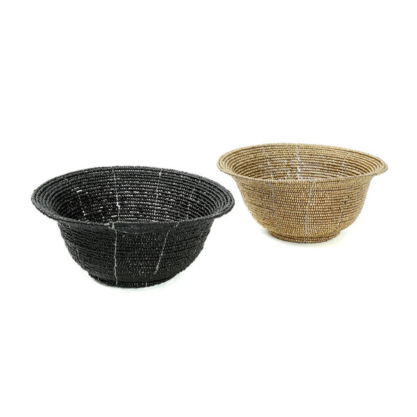 De Beaded Bowl Laag - Zwart - S