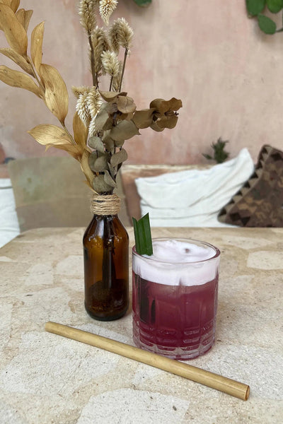 Bamboo Straws - Set of 10 with Cleaning Brush