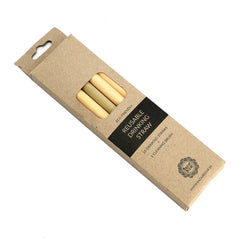 Bamboo Straws - Set of 10 with Cleaning Brush