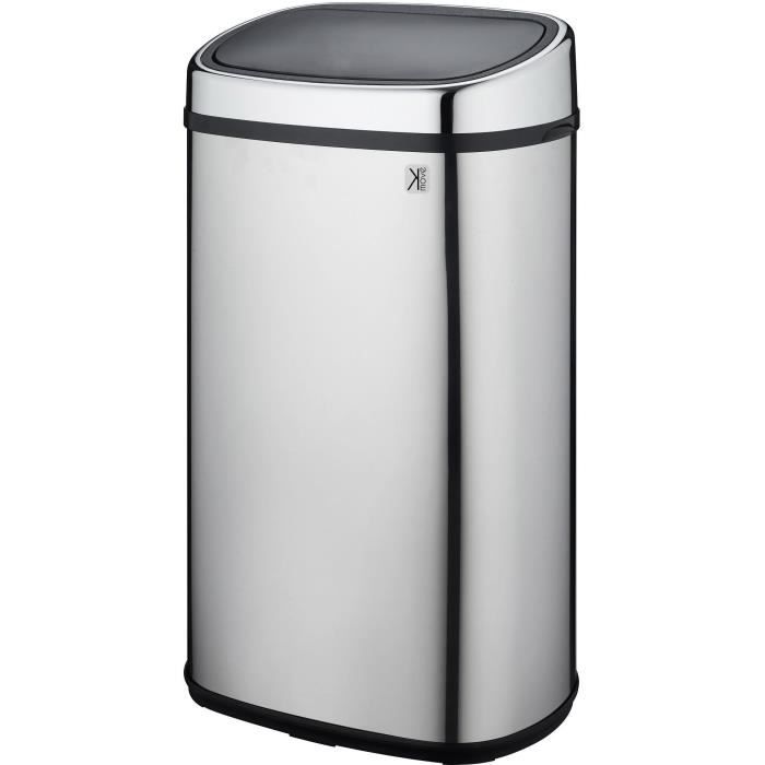 "KEUKEN MOVE Semi-automatic kitchen waste bin One-touch Square 60 L - Grey"