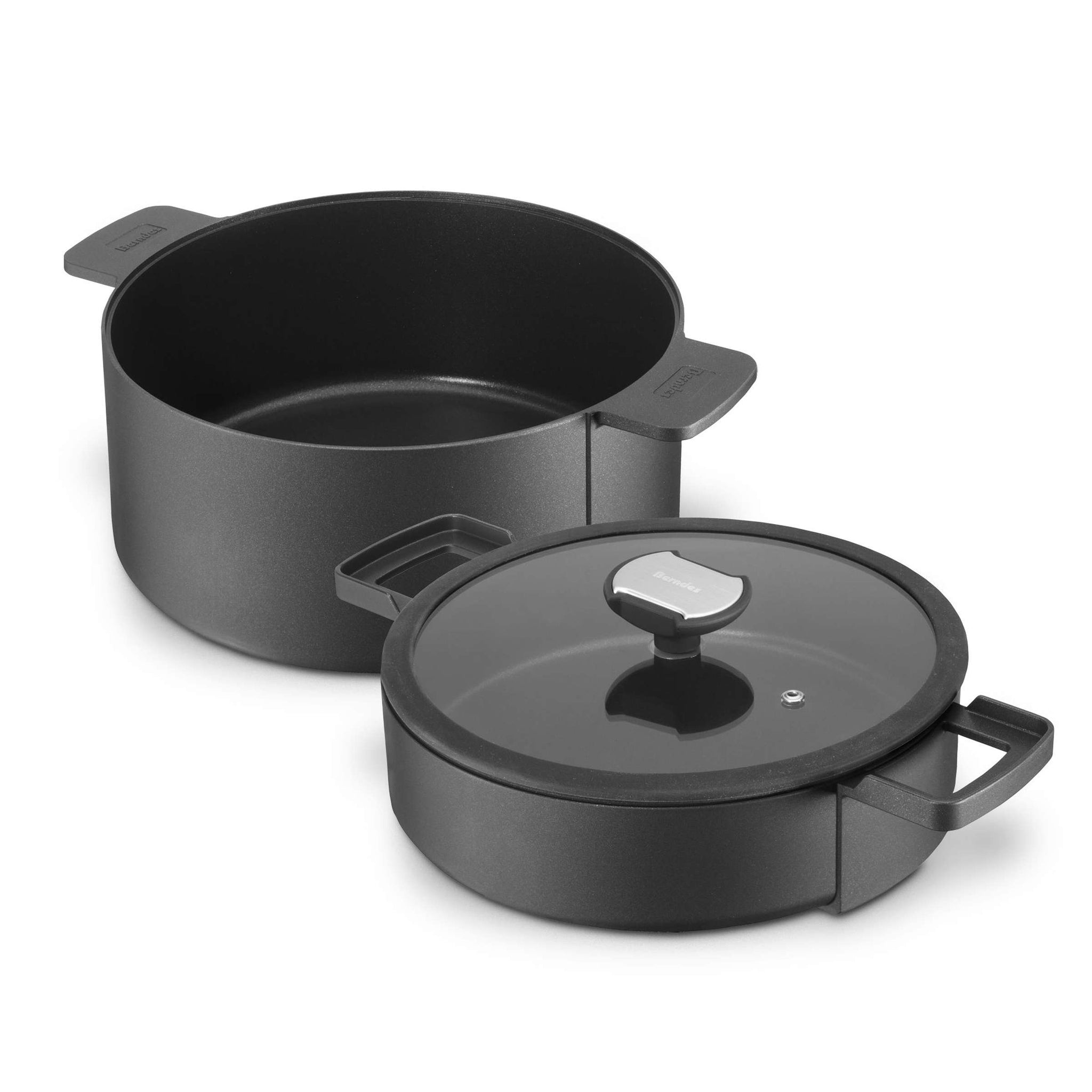 B.Double Cook and Roast Pan Ø 24 cm Set of 2 Pieces