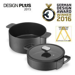 B.Double Cook and Roast Pan Ø 24 cm Set of 2 Pieces