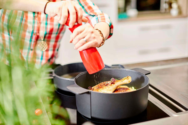 B.Double Cook and Roast Pan Ø 24 cm Set of 2 Pieces