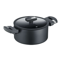 B.Green Cooking Pot with Glass Lid Ø 20 cm