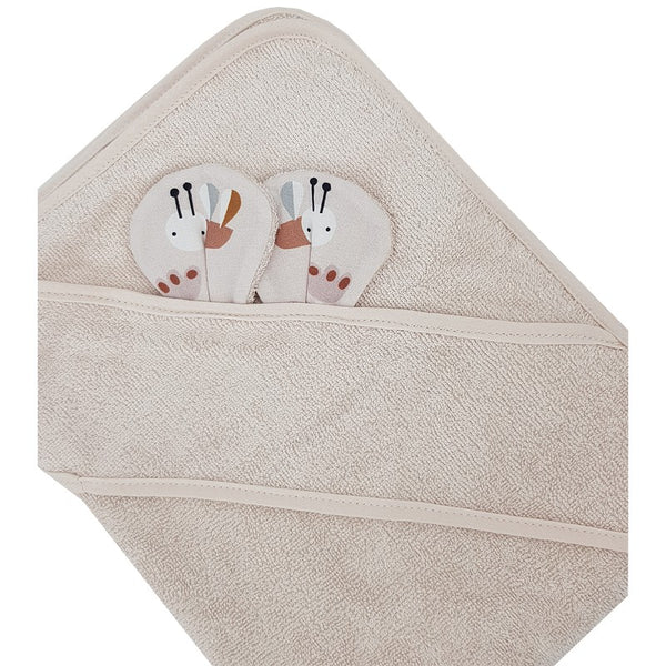 Bamboe badcape BIJTJES/BEIGE