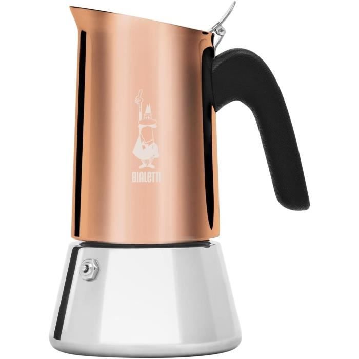 Machine à café italienne - BIALETTI - NEW VENUS - 6 tasses - 0,24 L - Cuivre