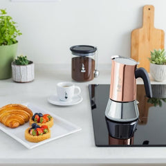 Machine à café italienne - BIALETTI - NEW VENUS - 6 tasses - 0,24 L - Cuivre