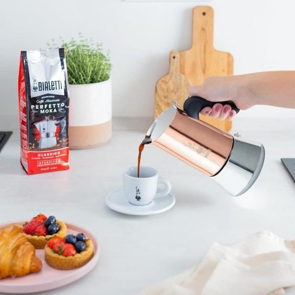 Machine à café italienne - BIALETTI - NEW VENUS - 6 tasses - 0,24 L - Cuivre