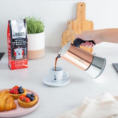Machine à café italienne - BIALETTI - NEW VENUS - 6 tasses - 0,24 L - Cuivre