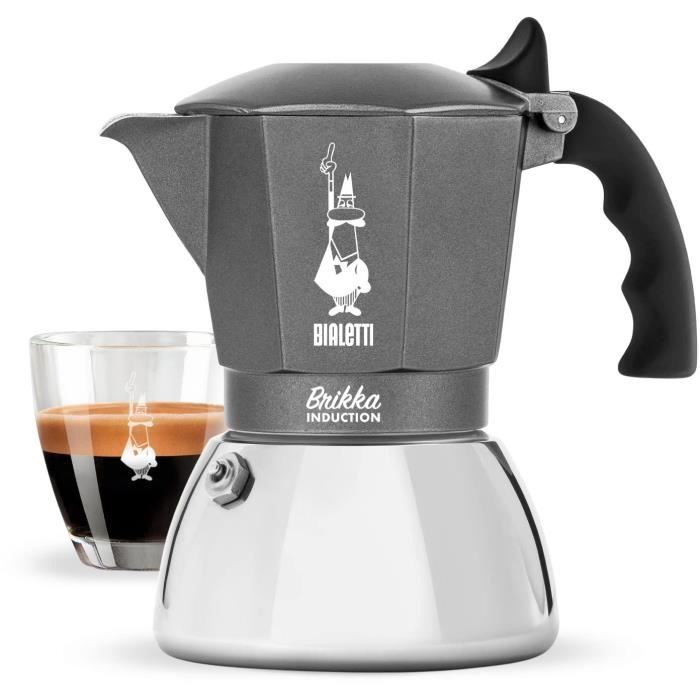 Bialetti - Cafetière italienne Brikka - induction 4 tasses
